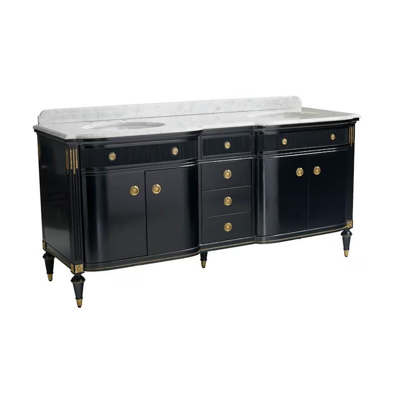 Regency Bow Front 72" Double Bath Vanity thumbnail 2