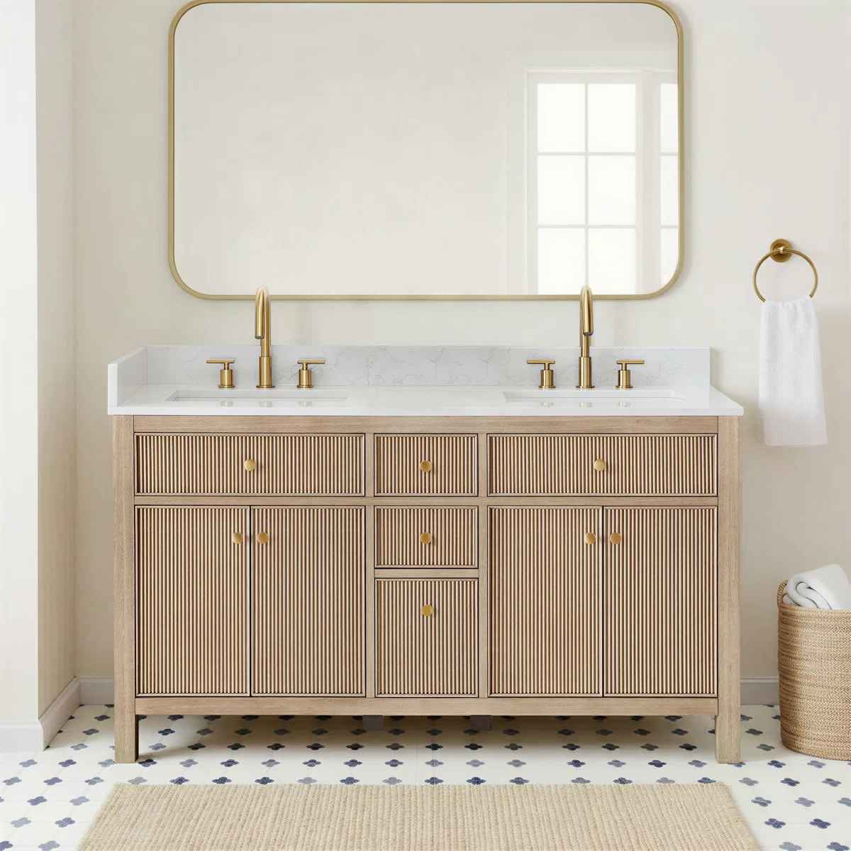 Lala 60" Double Bathroom Vanity  thumbnail 2