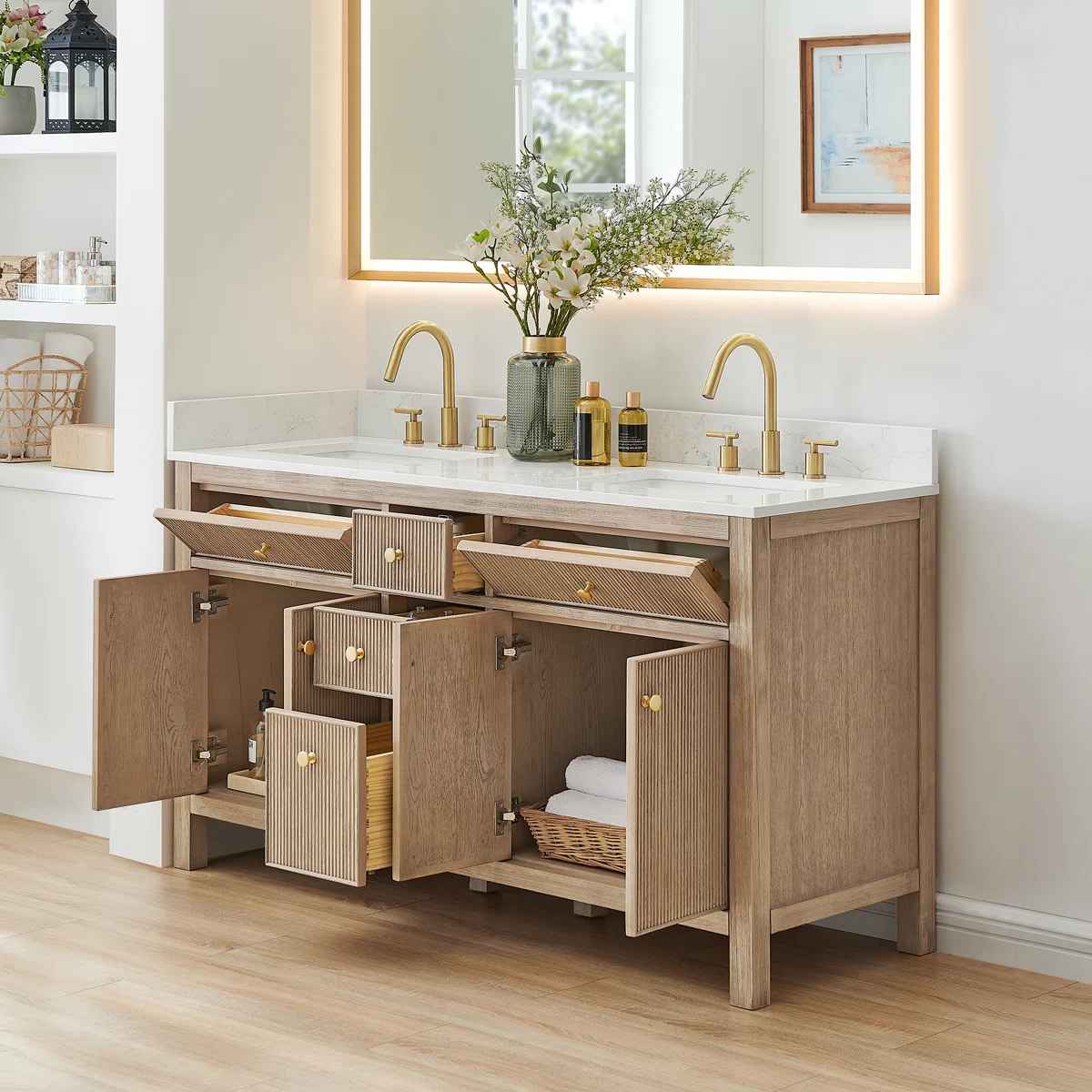 Lala 60" Double Bathroom Vanity  thumbnail 3