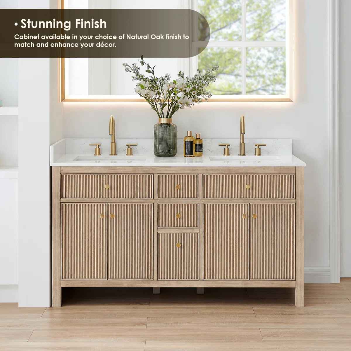 Lala 60" Double Bathroom Vanity  thumbnail 6