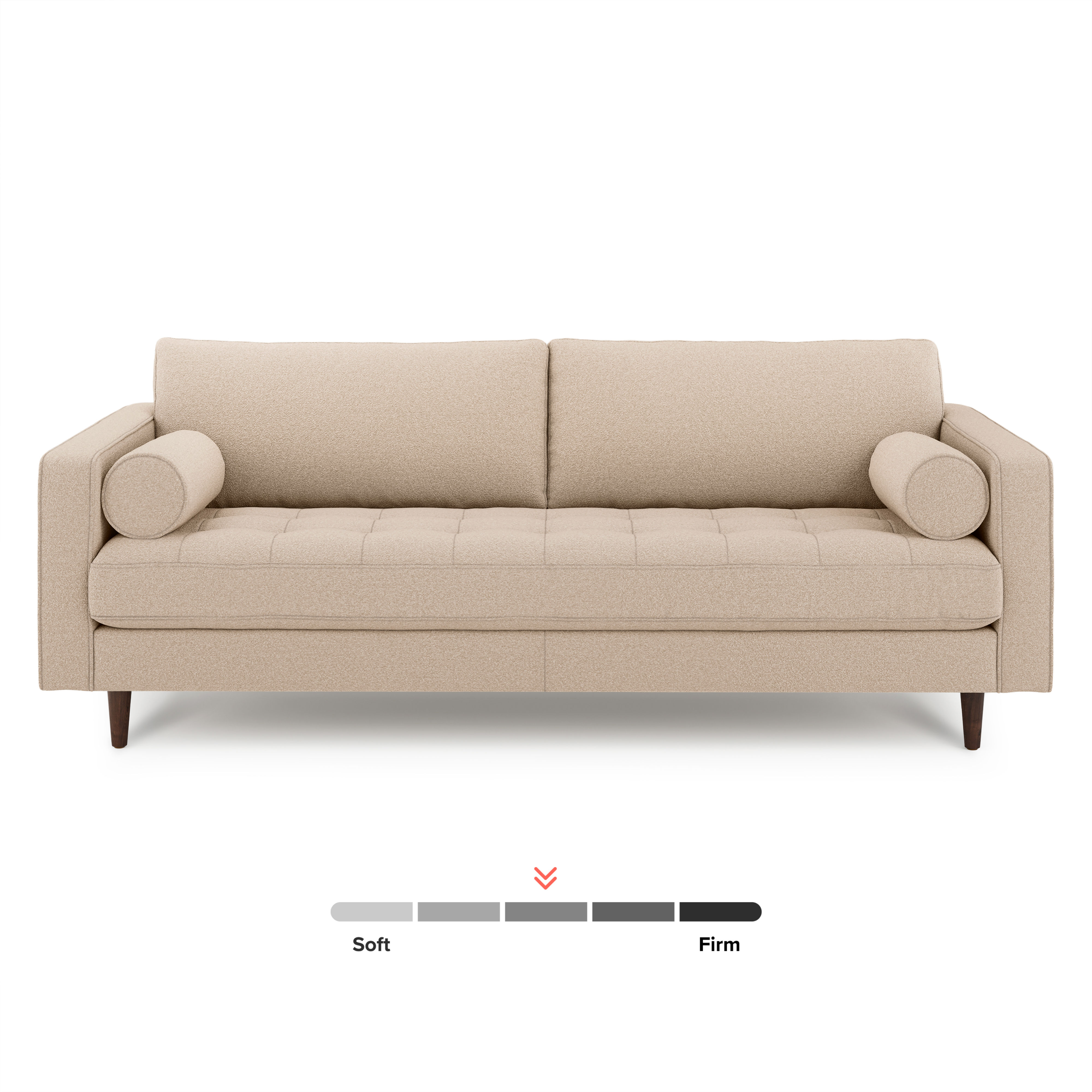 Sven Tufted Sofa Ratine Buff thumbnail 2