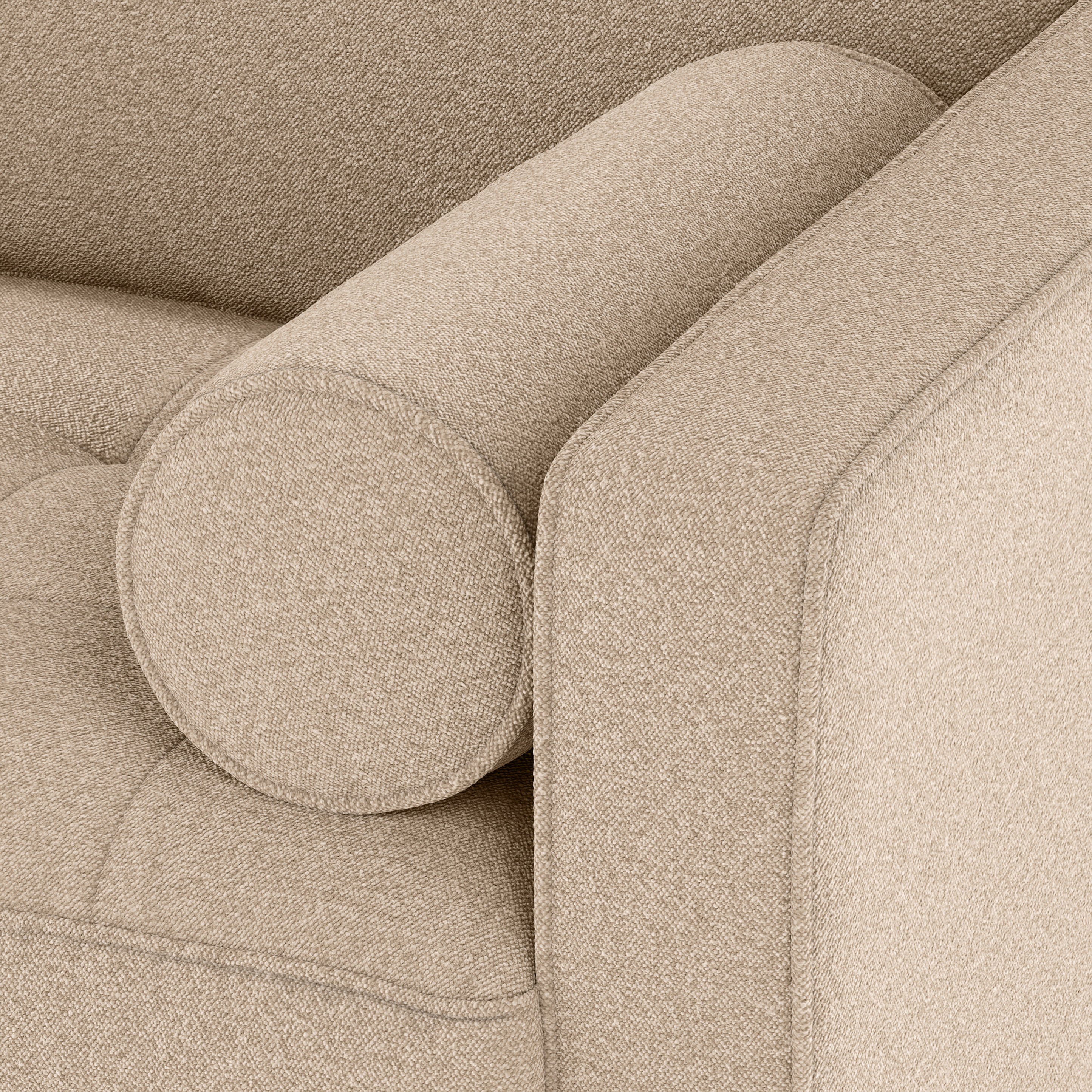 Sven Tufted Sofa Ratine Buff thumbnail 6