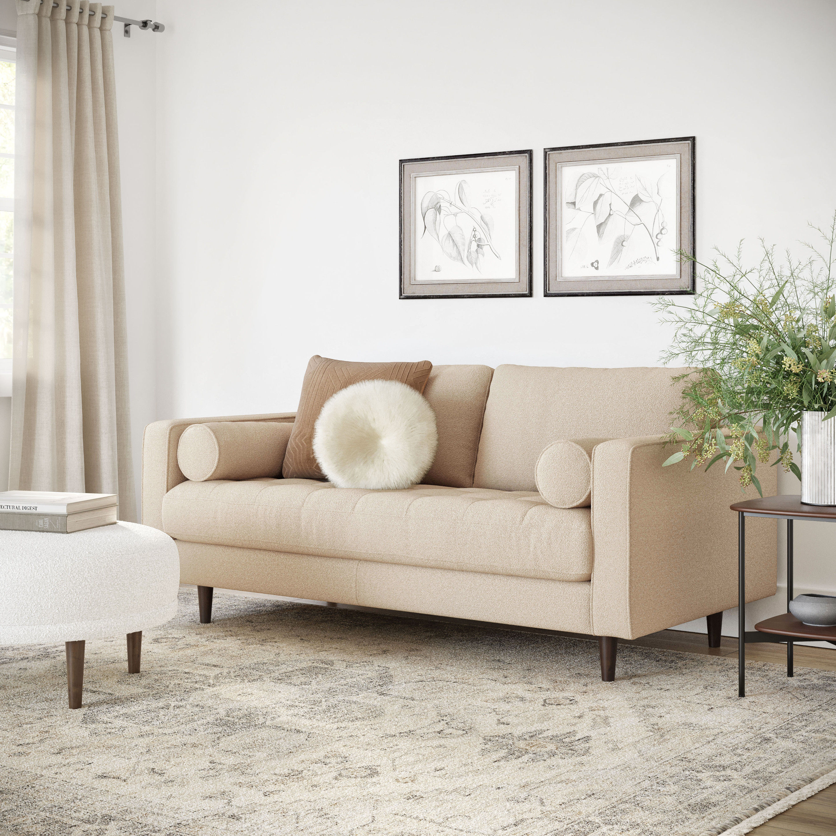 Sven Tufted Loveseat thumbnail 2