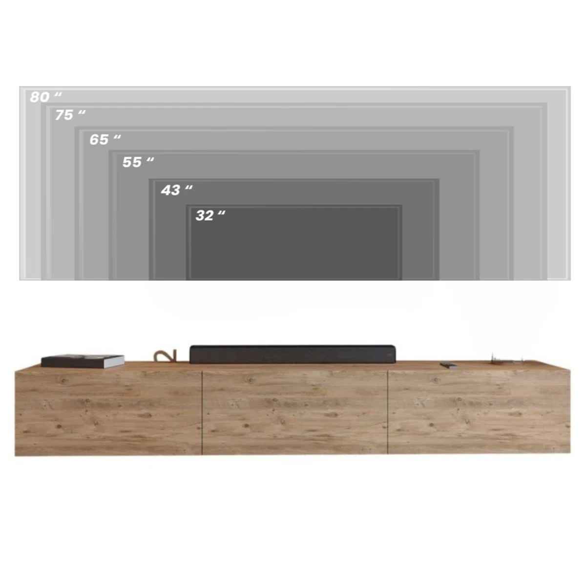 Hamman Modern 71" Floating TV Stand thumbnail 8