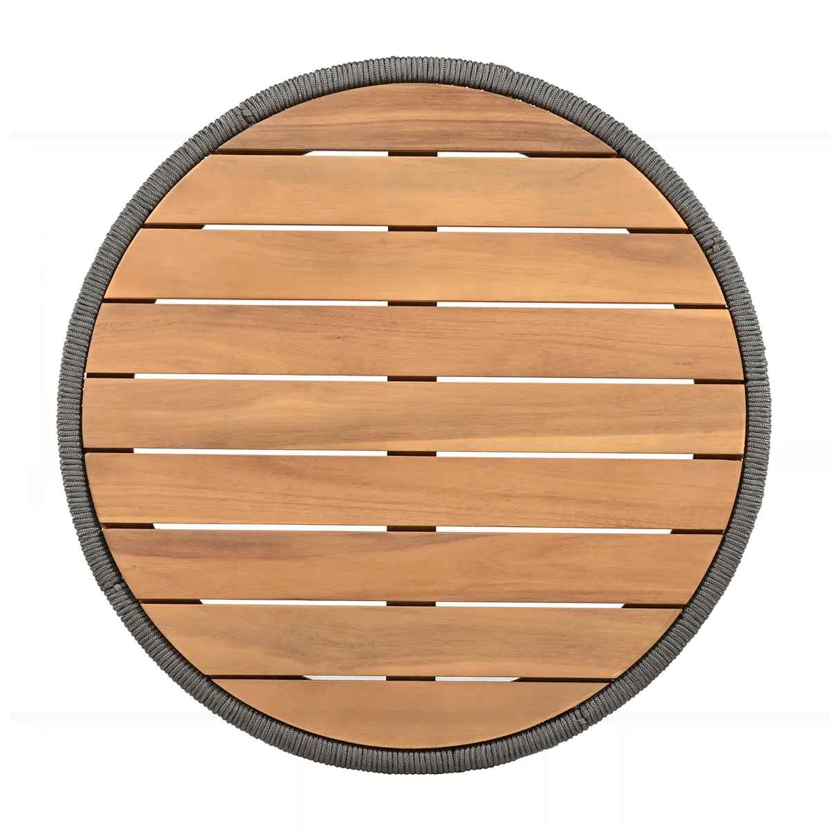 Outdoor Rattan Rope and Acacia Wood Coffee Table thumbnail 7