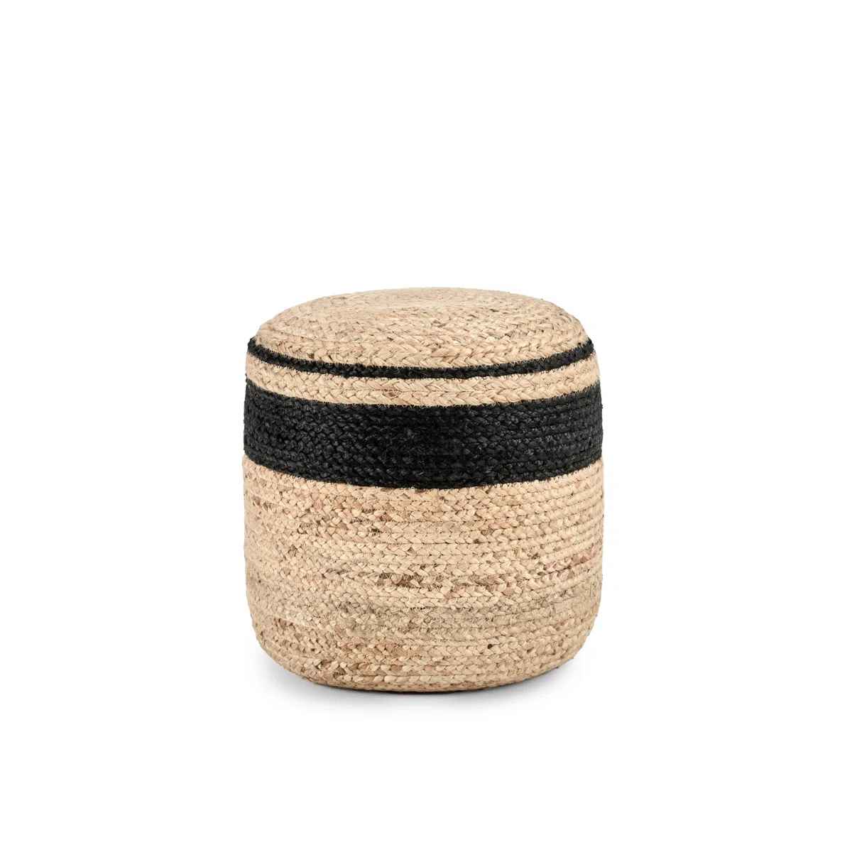 Faro Handwoven Jute Pouf thumbnail 5