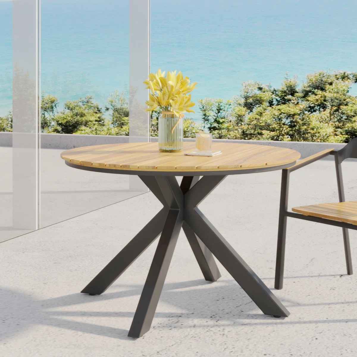 Queanbeyan Round Outdoor Dining Table thumbnail 3