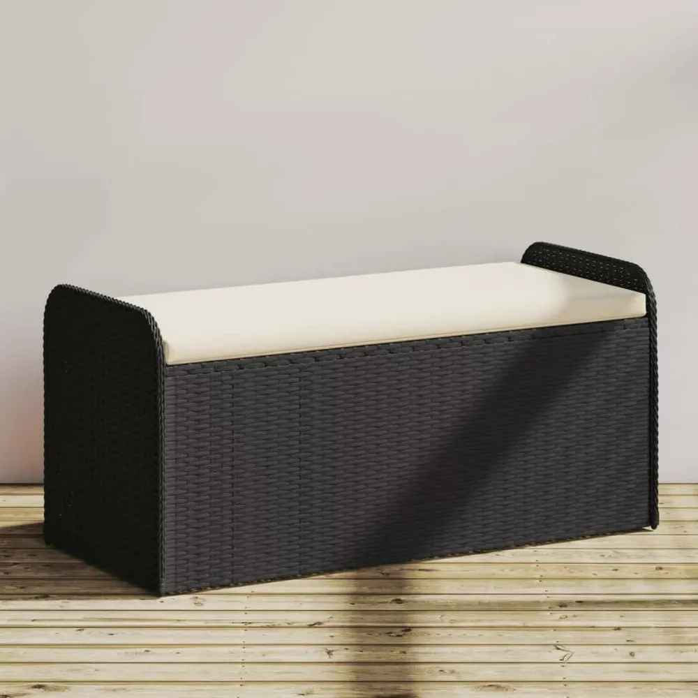 Storage Bench with Cushion Outdoor Garden Seat thumbnail 4