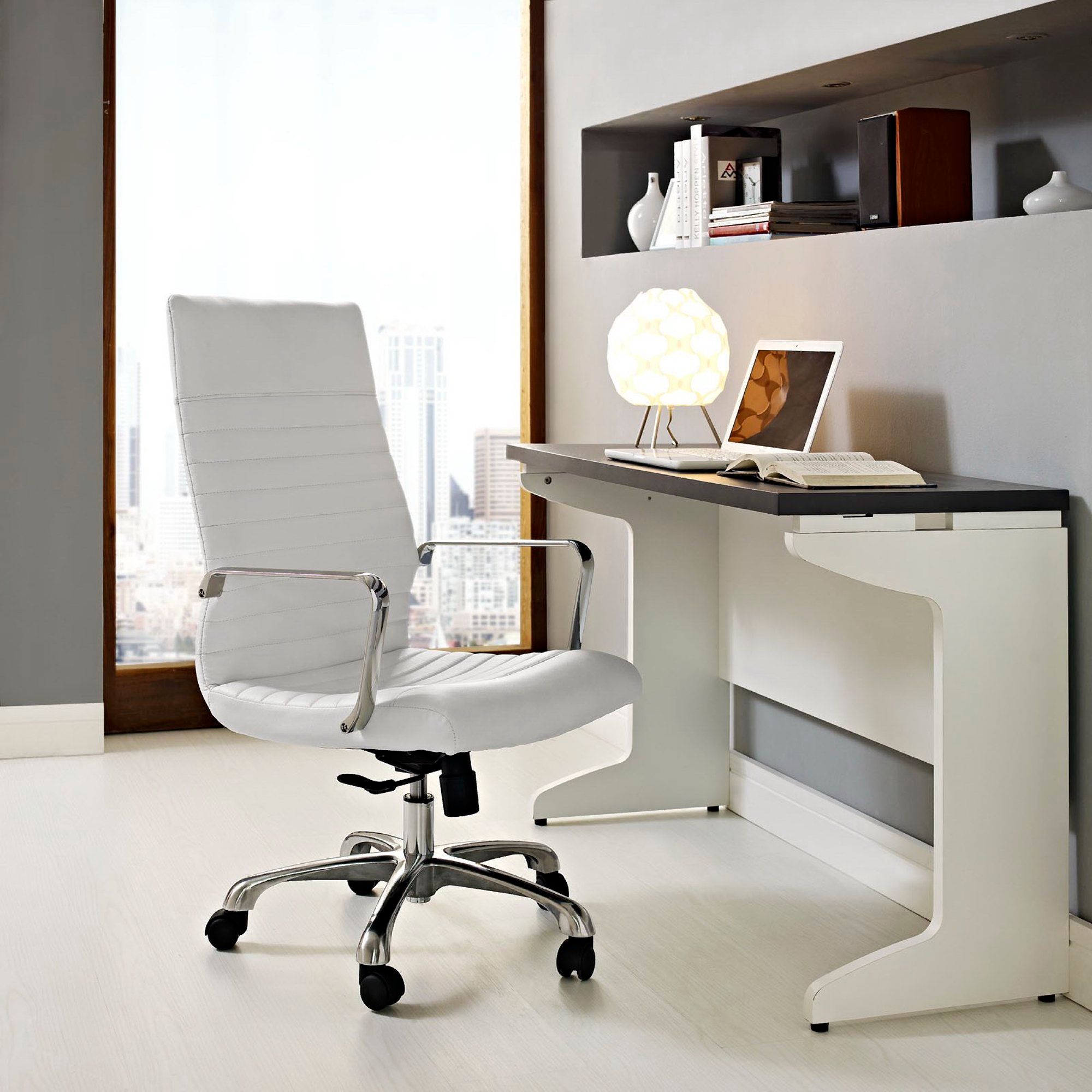 Finesse Ribbed High-Back Task Office Chair with Adjustable Tilt thumbnail 4
