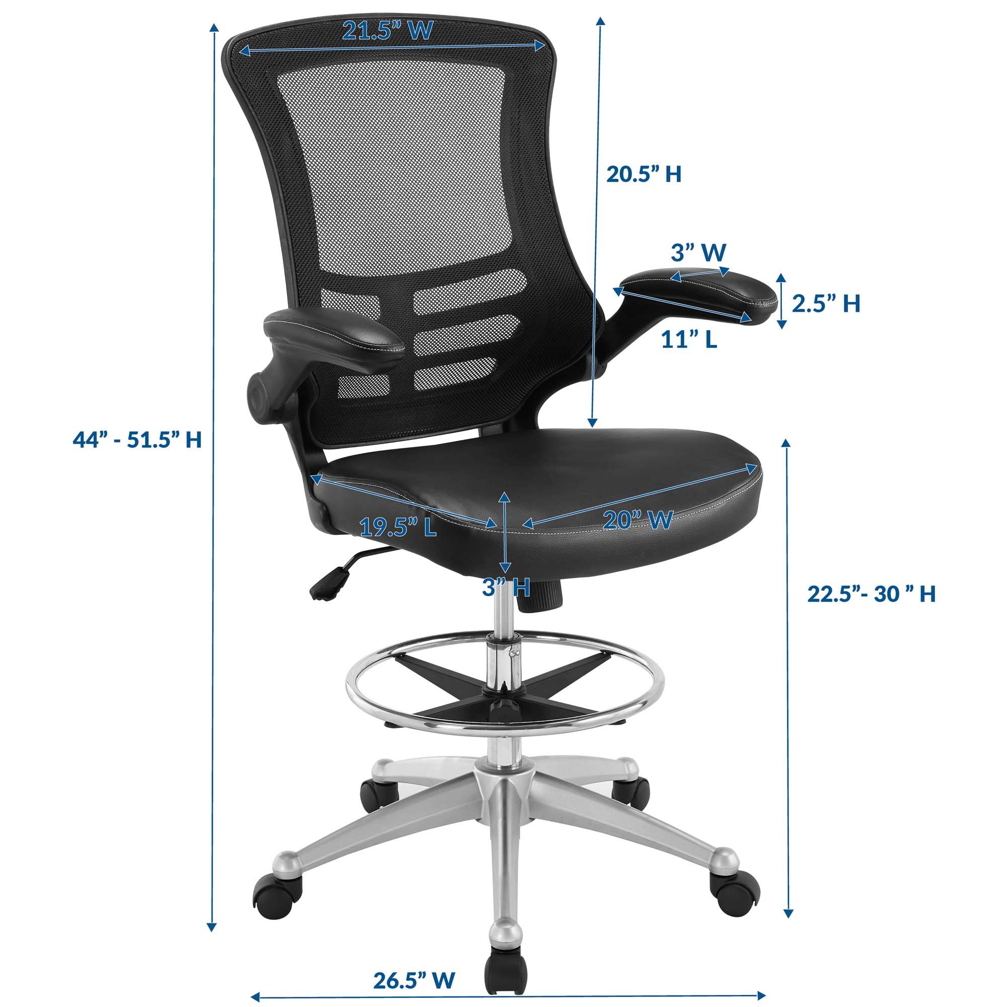 Attainment Mesh Drafting Chair thumbnail 4