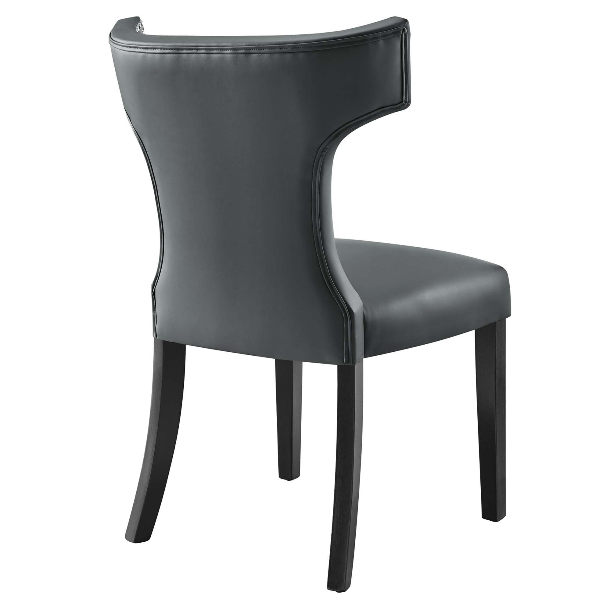 Crest Studded Vegan Leather Dining Chair thumbnail 4