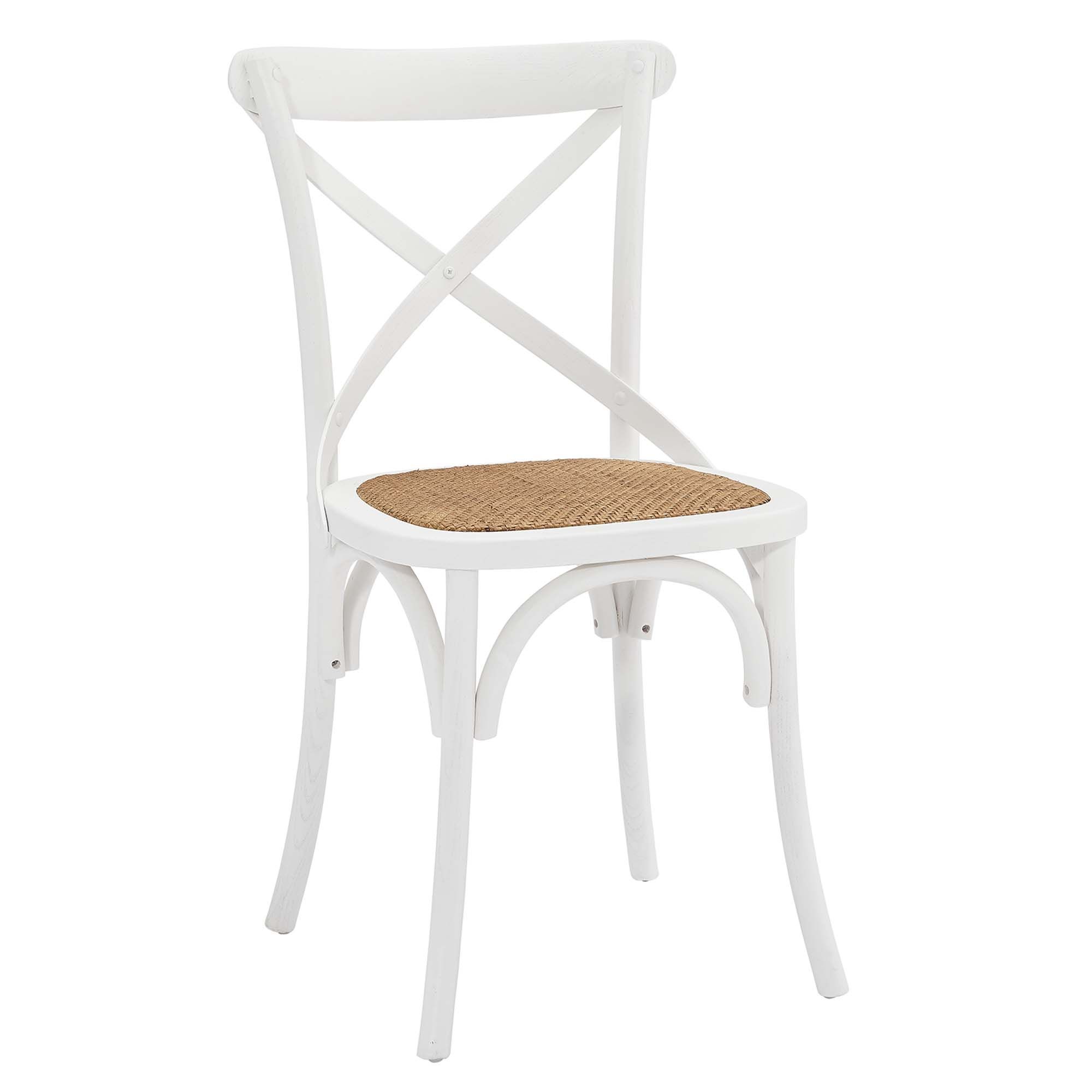 Cruz White Dining Side Chair Set thumbnail 4