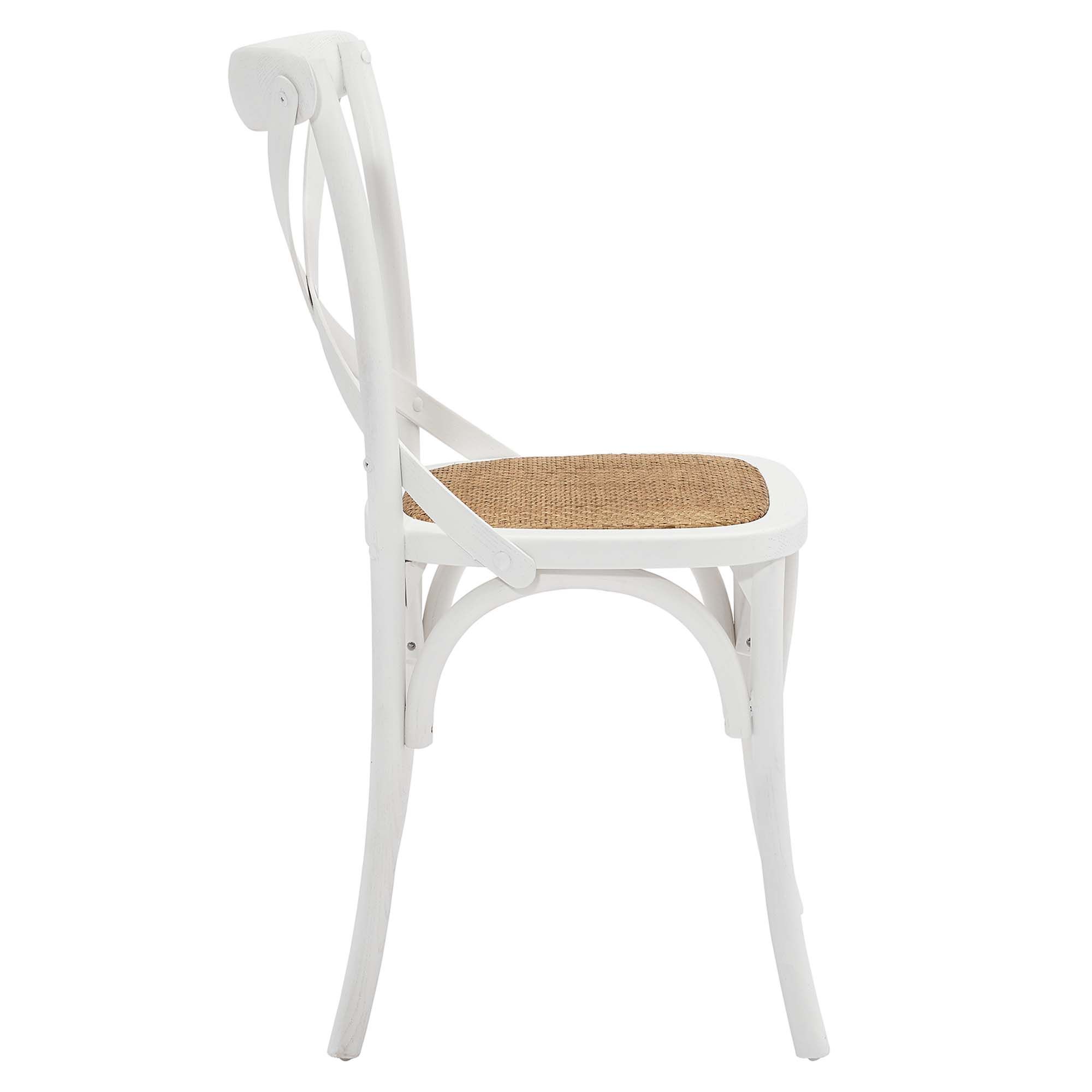 Cruz White Dining Side Chair Set thumbnail 5