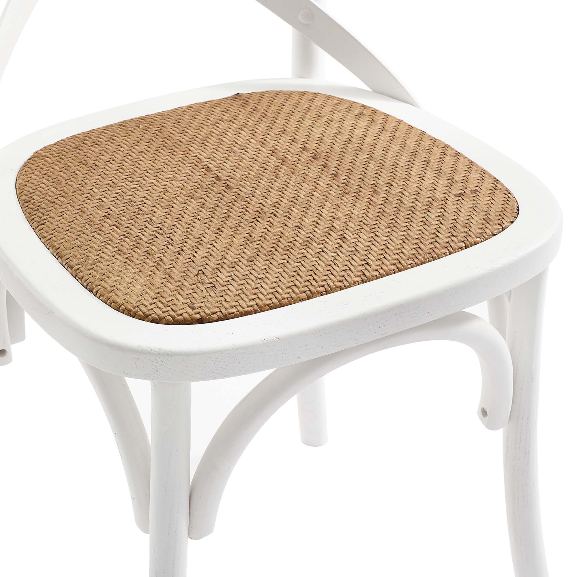 Cruz White Dining Side Chair Set thumbnail 8