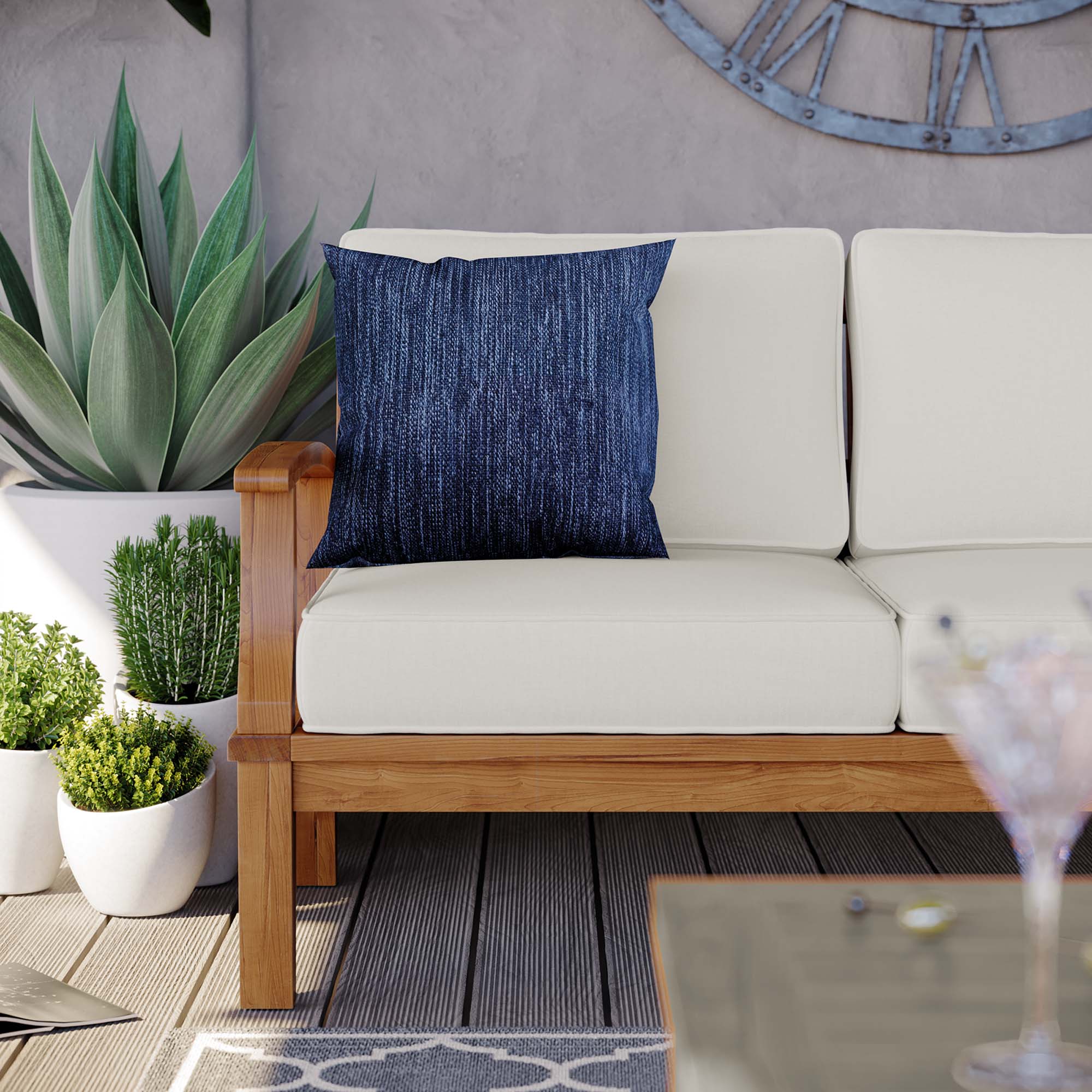 Marina Teak Outdoor Sofa thumbnail 9