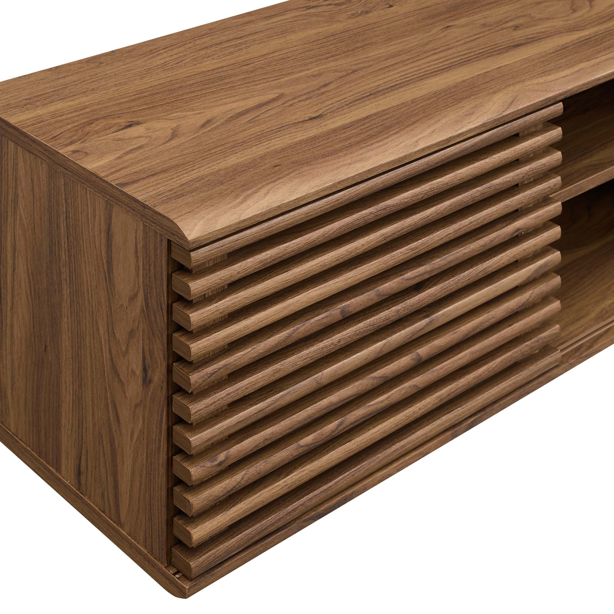 Render Walnut Wall-Mount Media Console thumbnail 5