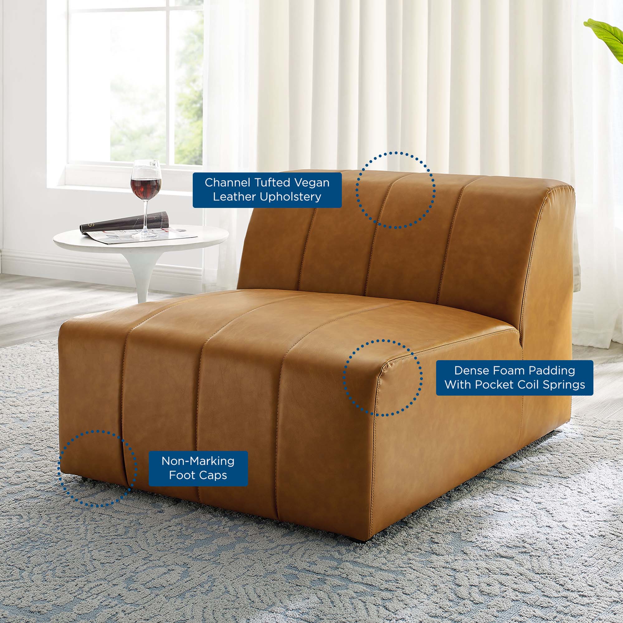 Bartlett Channel Tufted Lounge Chair thumbnail 8