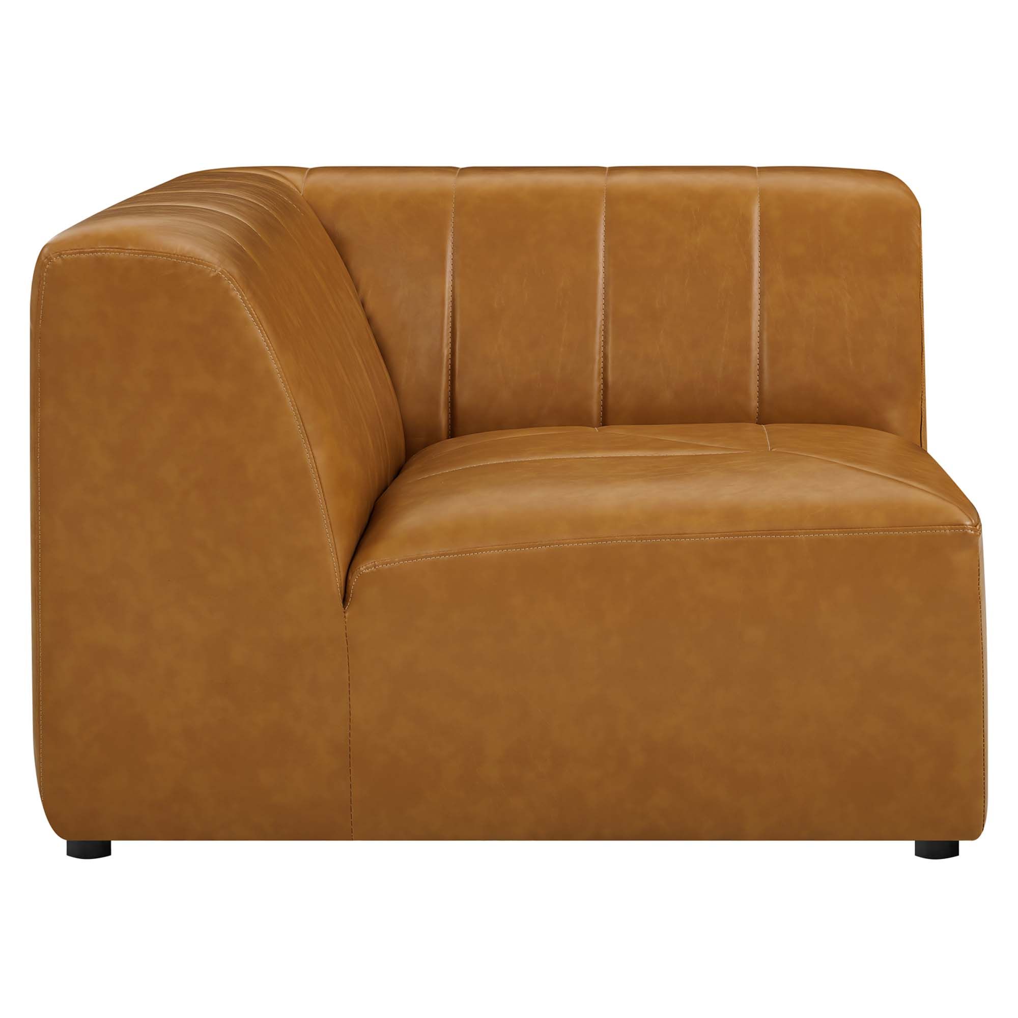 Barreled Corner Vegan Leather Chair thumbnail 3