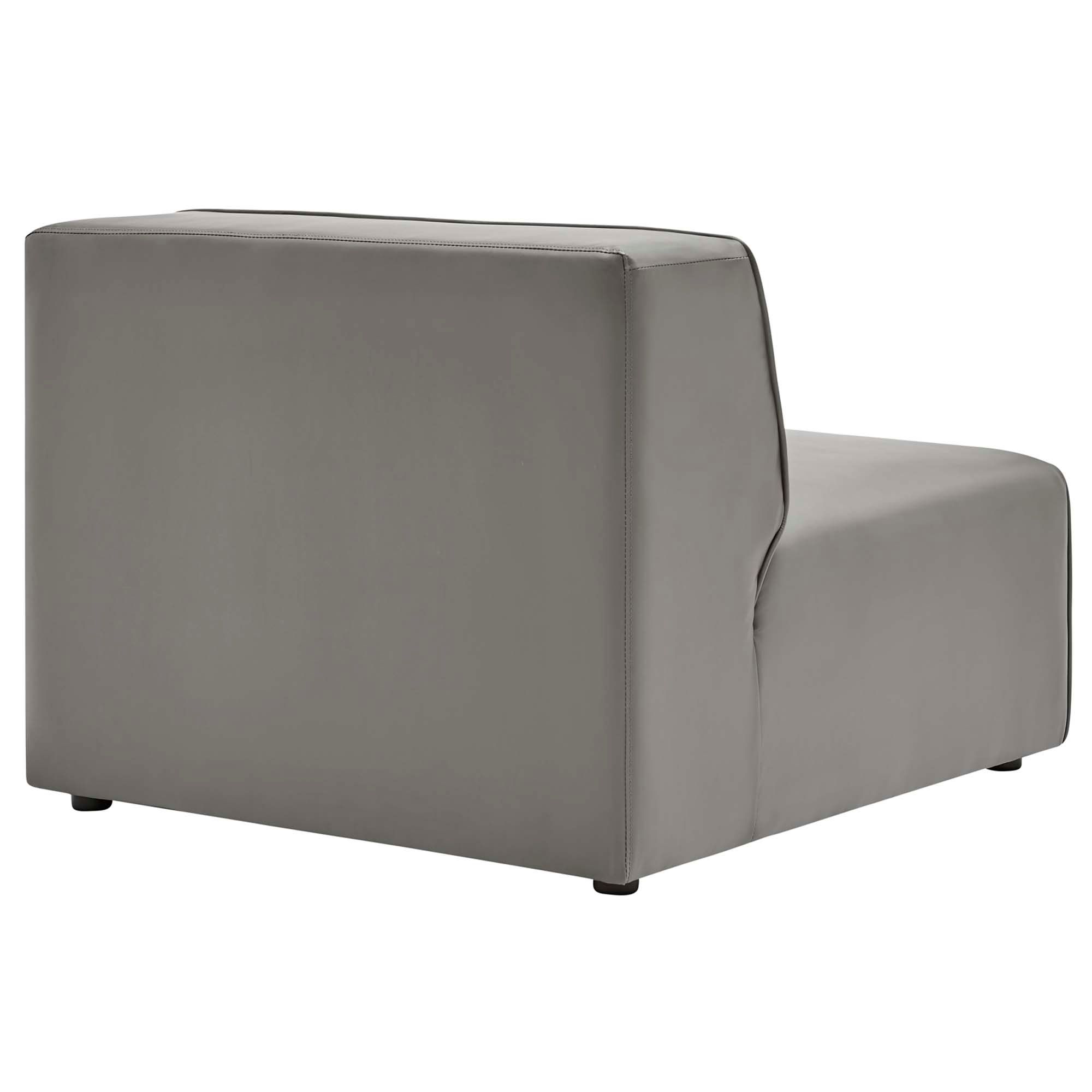Mingle Vegan Leather Armless Chair thumbnail 3