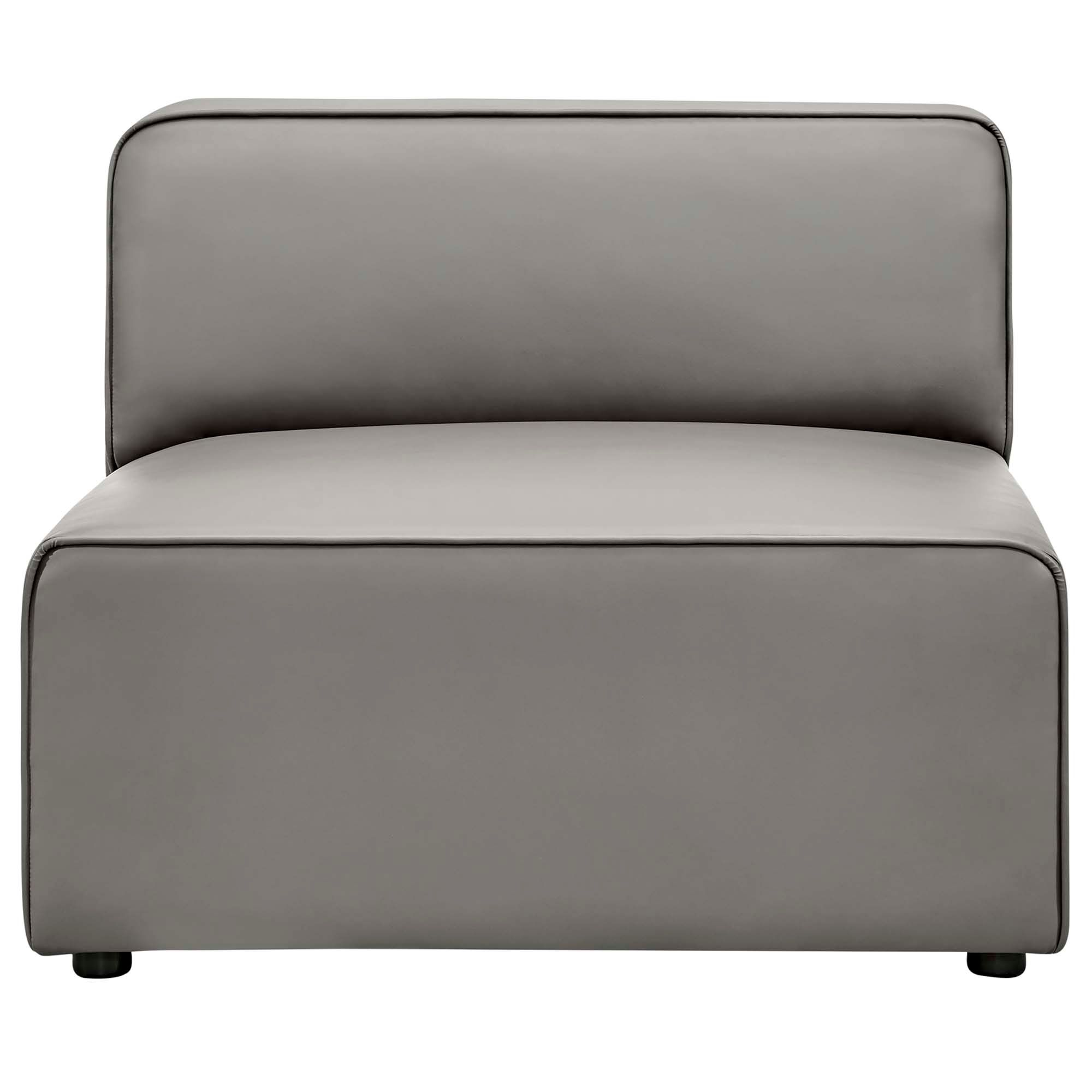 Mingle Vegan Leather Armless Chair thumbnail 4