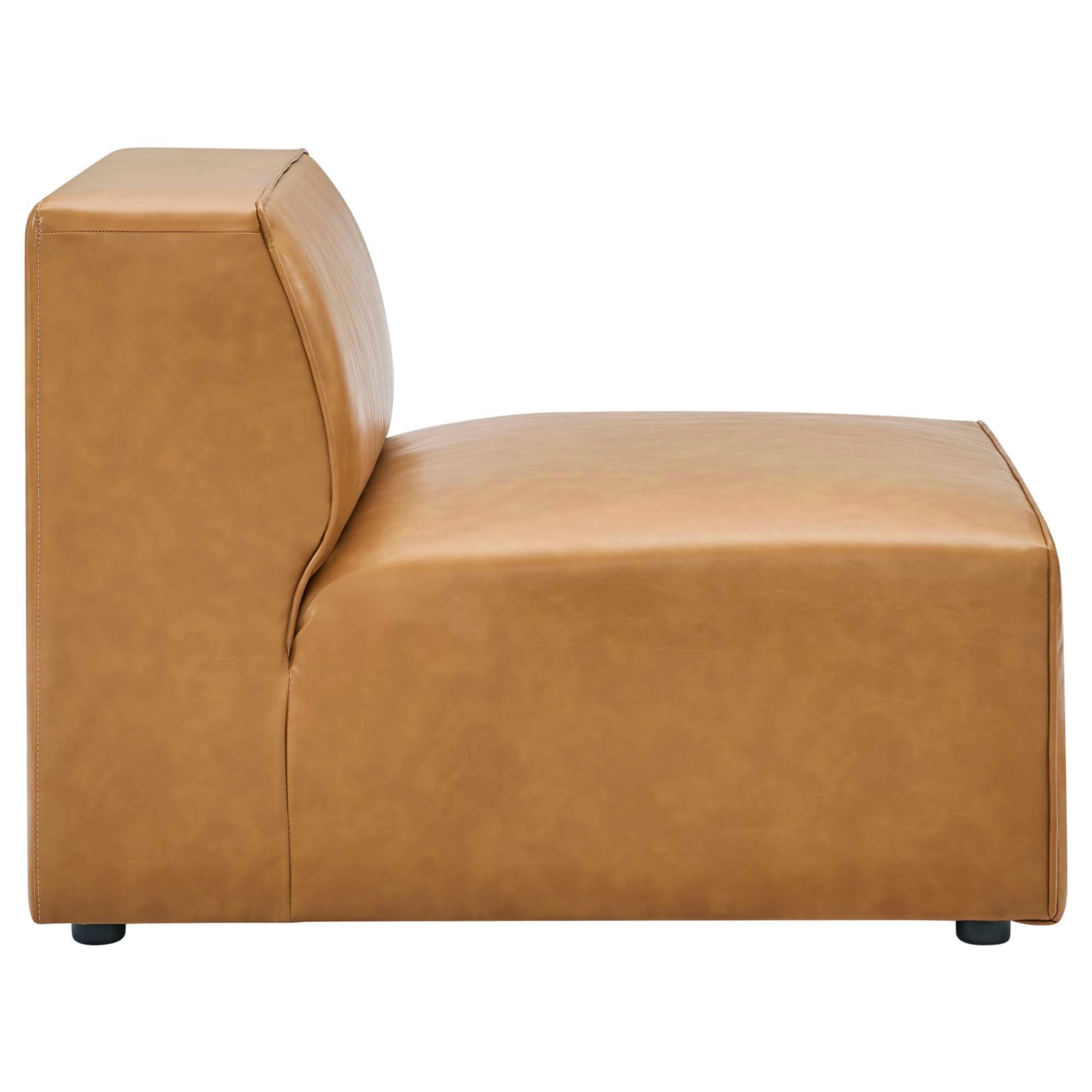 Mingle Vegan Leather Armless Chair thumbnail 2