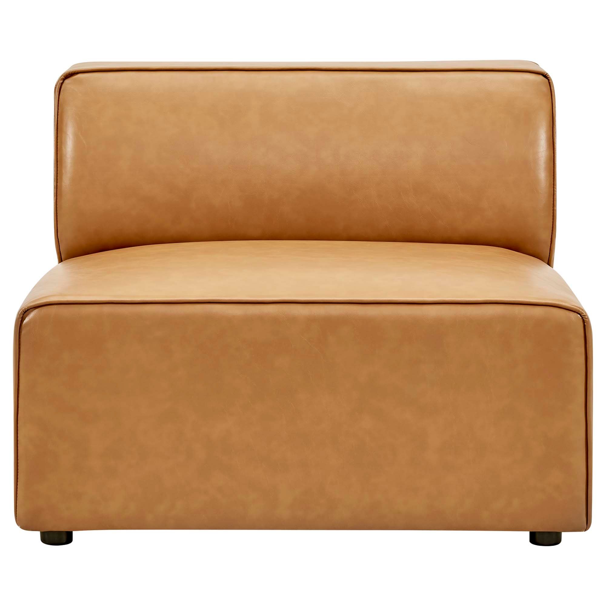 Mingle Vegan Leather Armless Chair thumbnail 4