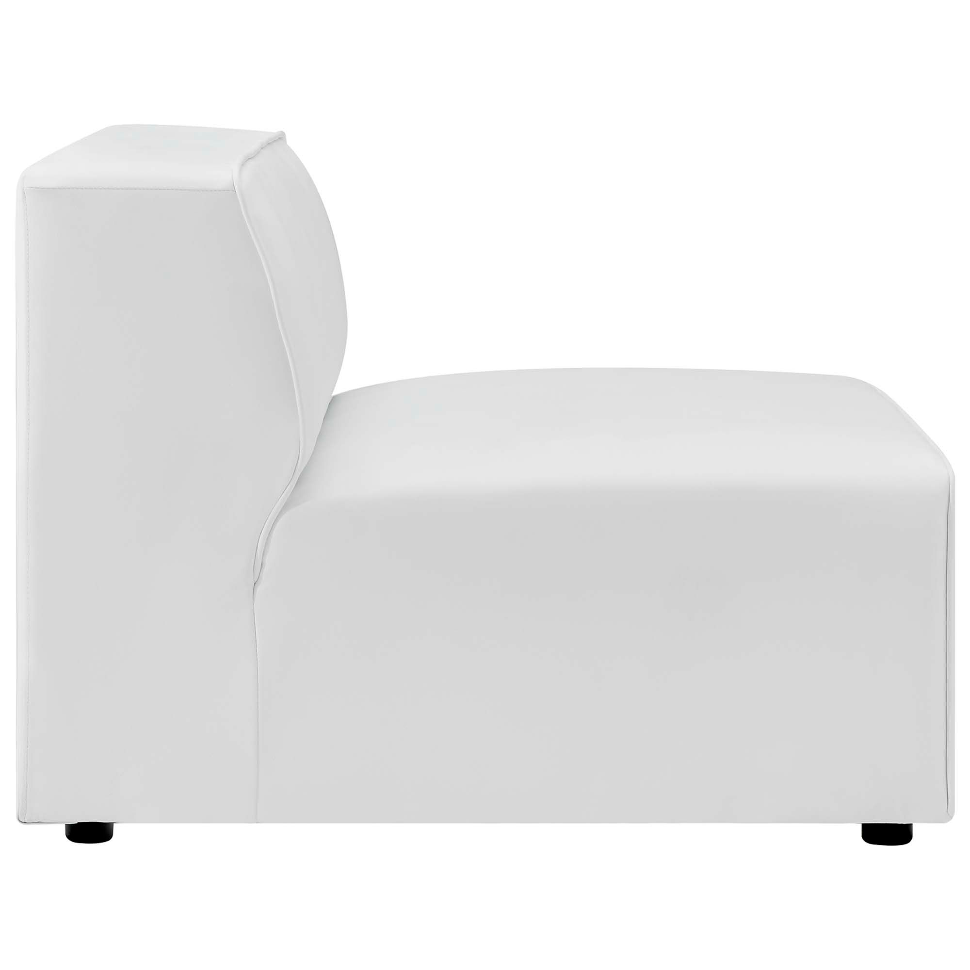 Mingle Vegan Leather Armless Chair thumbnail 2