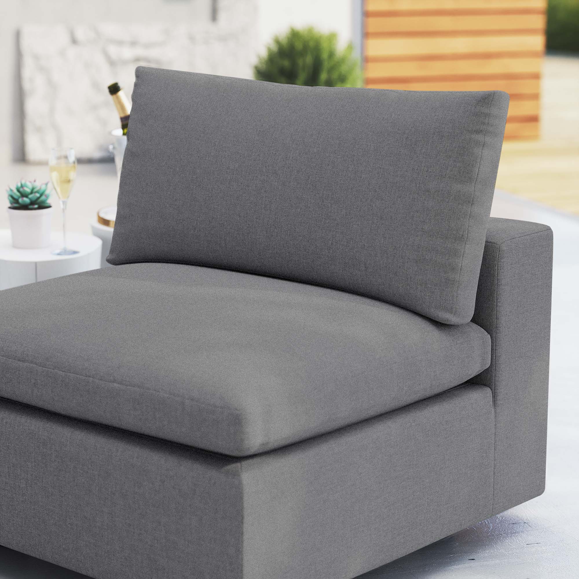 Commix Outdoor Armless Lounge Chair thumbnail 8