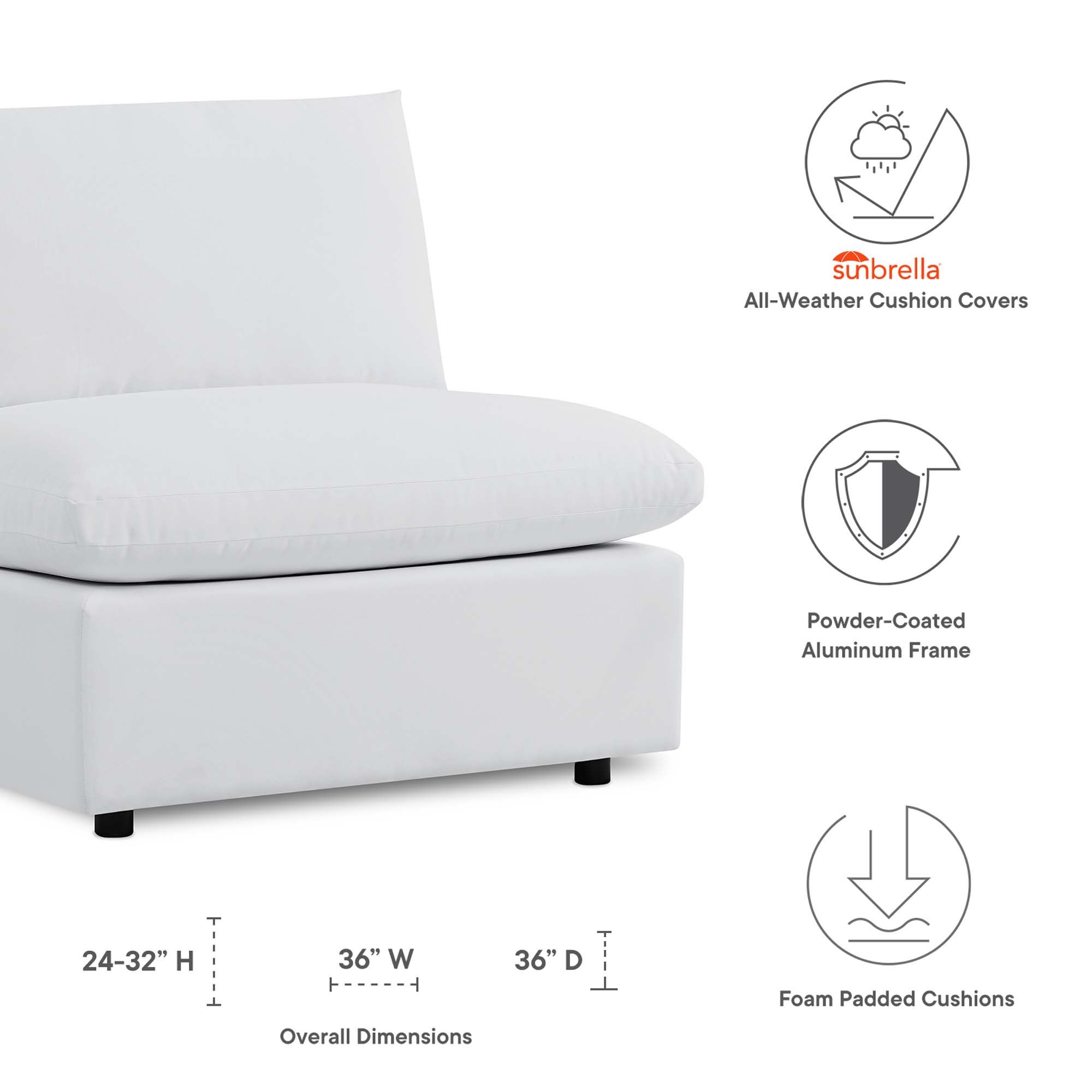 Commix Outdoor Armless Chair thumbnail 2