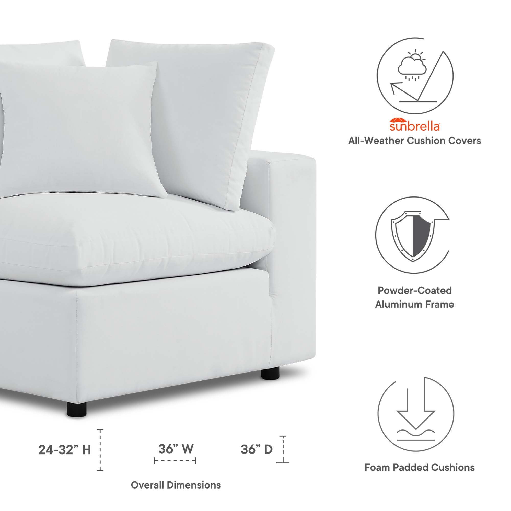 Solena Outdoor Corner Chair thumbnail 2
