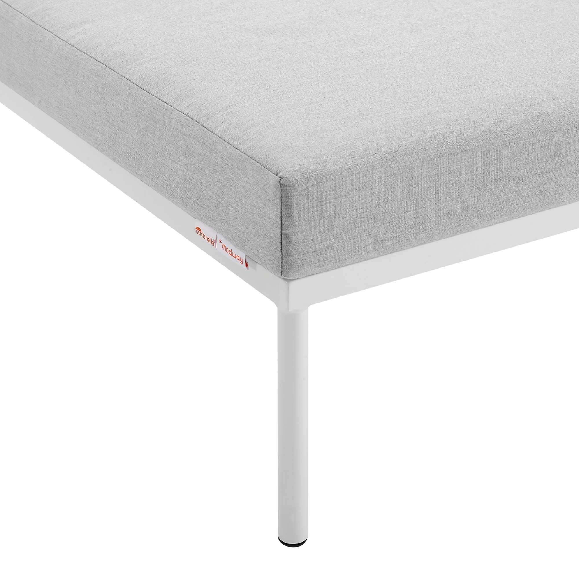 Harbor Aluminum Outdoor Ottoman thumbnail 4