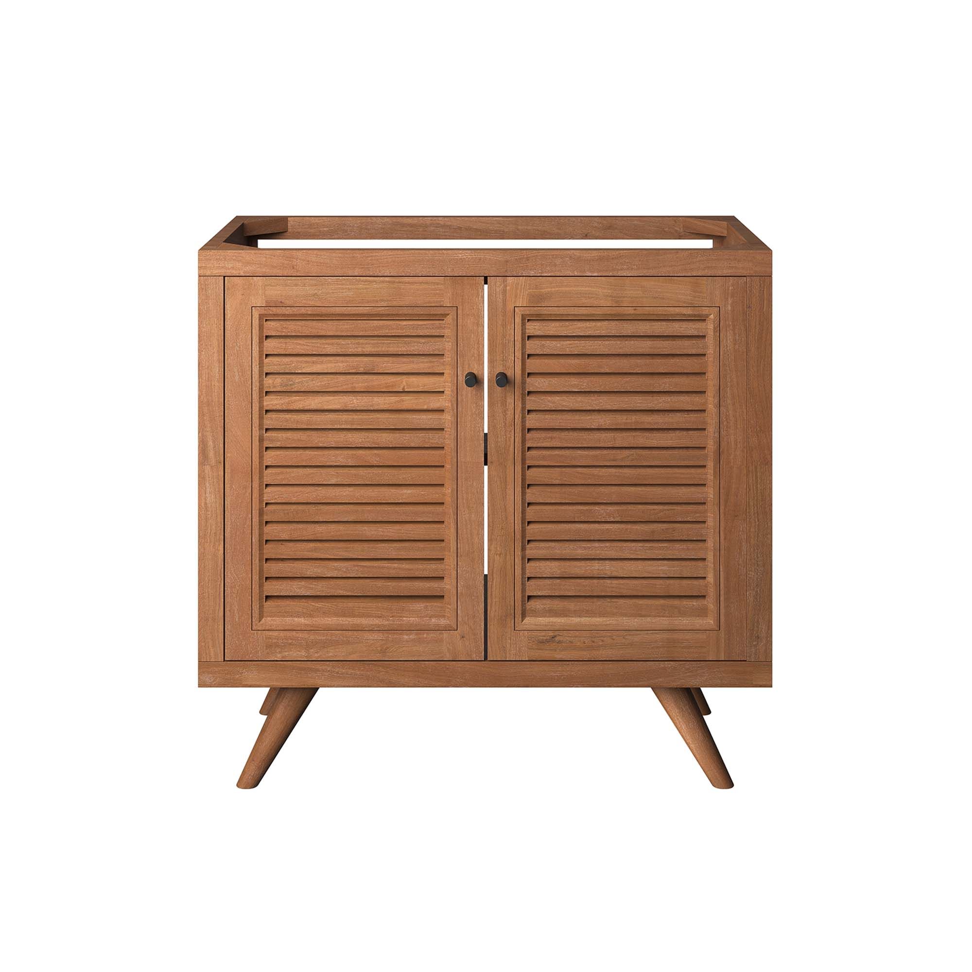 36" Teak Bathroom Vanity Cabinet thumbnail 5