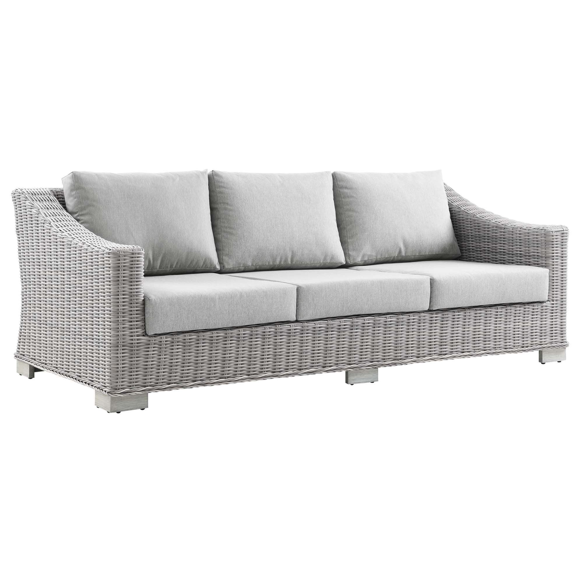 Conway 4-Piece Outdoor Wicker Patio Set thumbnail 2