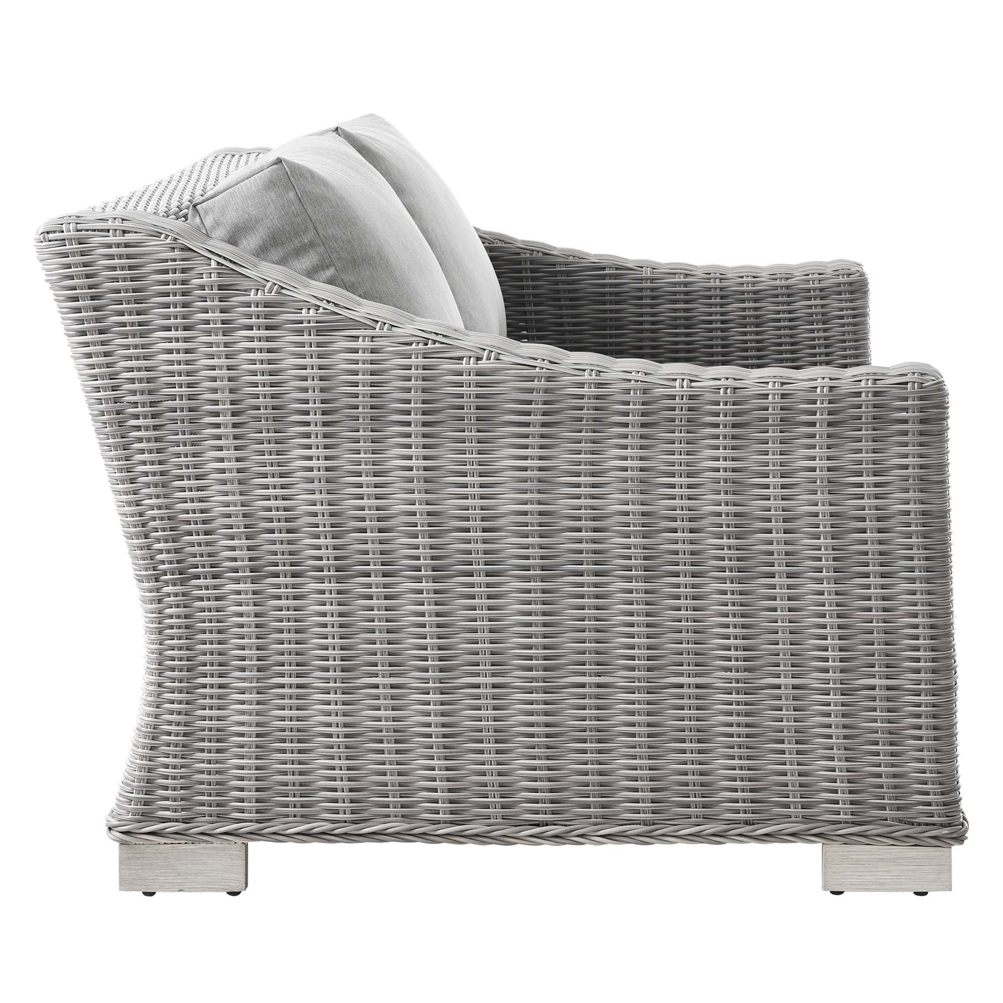 Conway 4-Piece Outdoor Wicker Patio Set thumbnail 7