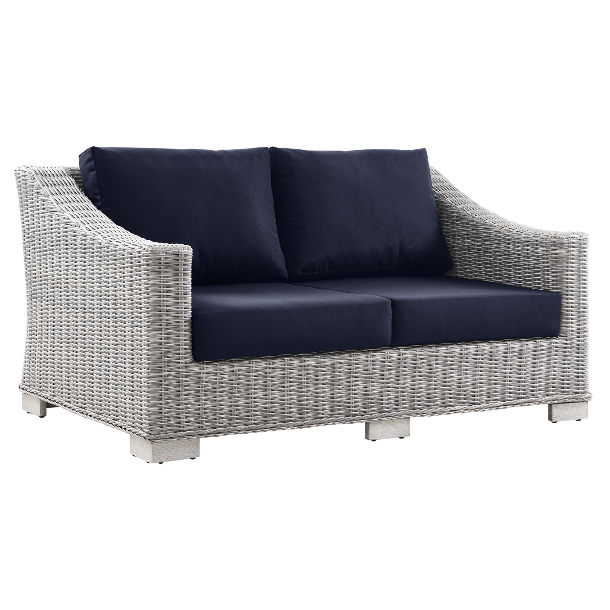 Conway Outdoor Wicker Conversation Set thumbnail 3