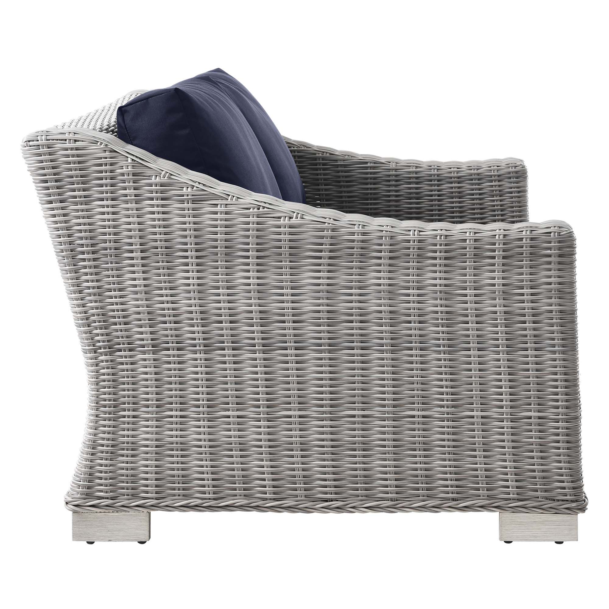 Conway Outdoor Wicker Conversation Set thumbnail 7