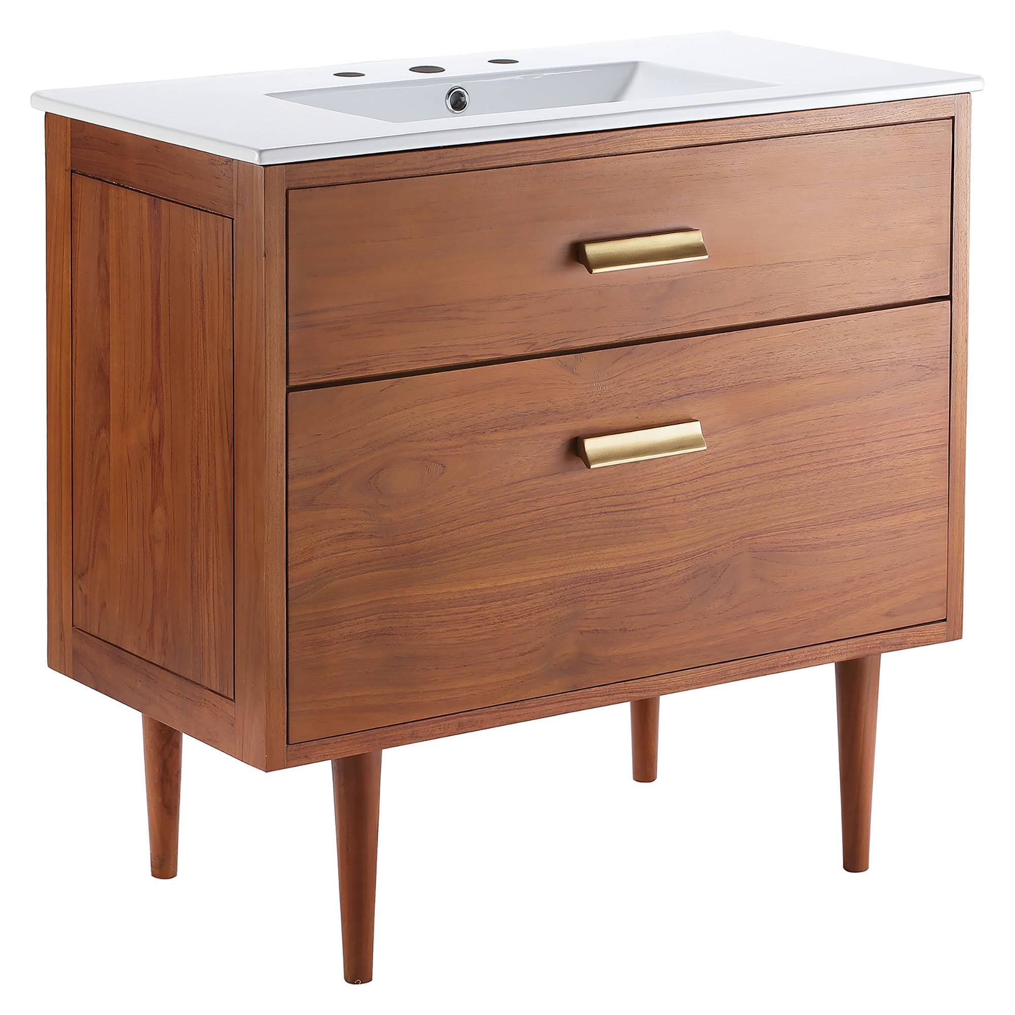 Mixed Material 4 Drawer Dresser