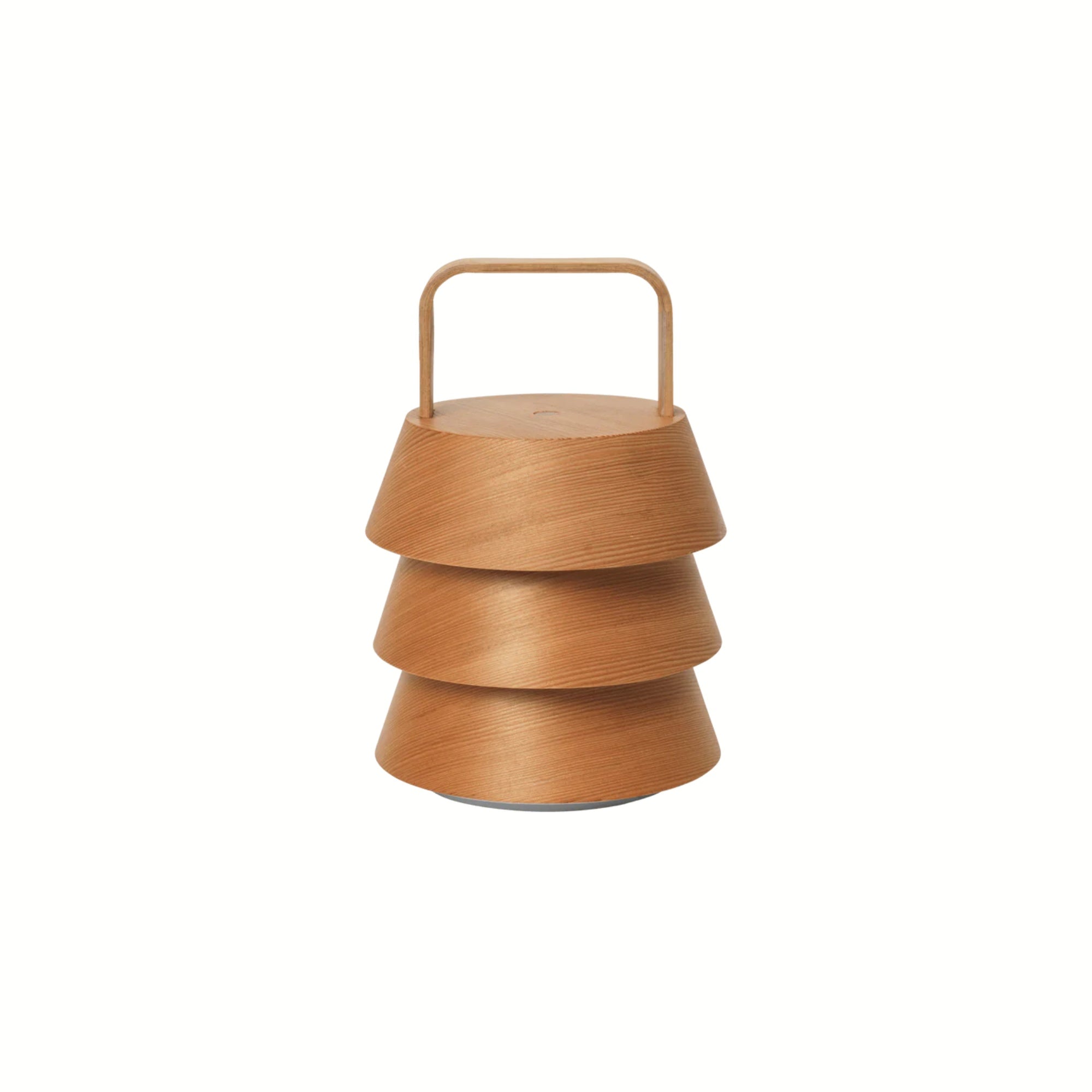 Bamboo Shade Portable Table Lamp – Warm Brown Outdoor/Indoor thumbnail 4