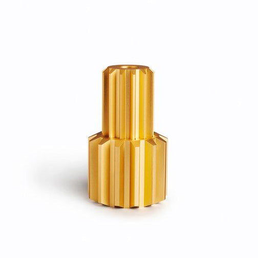Anodized Metal Gear Candle Holder – Industrial Taper Stand thumbnail 4