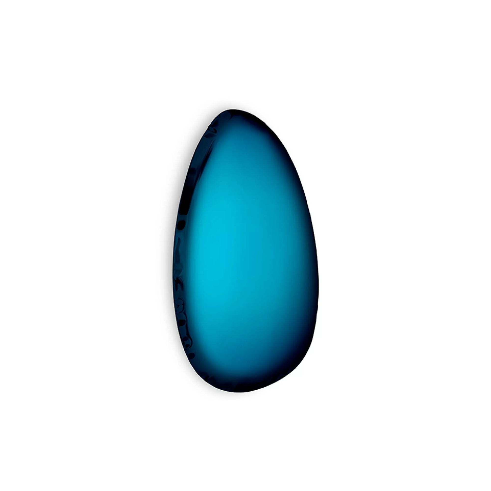 Ovoid Glass Wall Mirror – Liquid Droplet Modern Reflective Decor thumbnail 10
