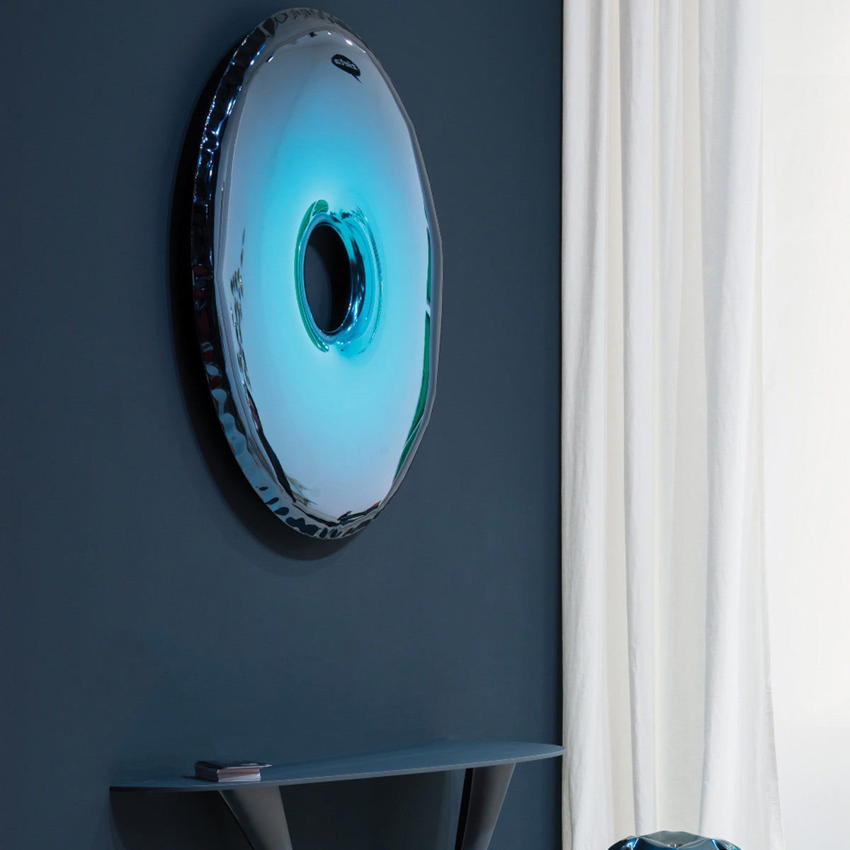 Polished Stainless Steel Rondo Wall Mirror – Convex 95cm thumbnail 16