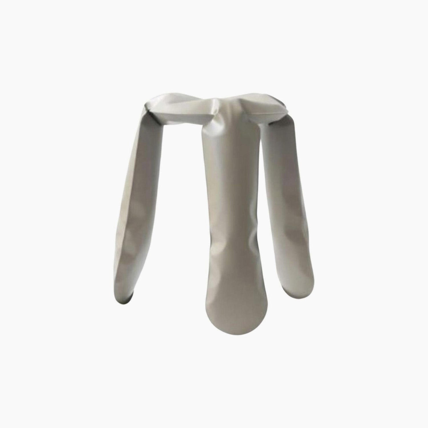 Sculptural Metal Stool – Polished Chrome Modern Bar Seating thumbnail 12