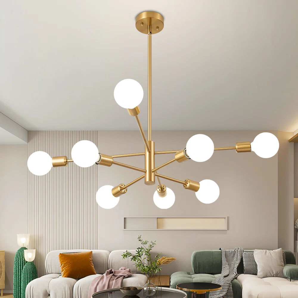 Glenarm 8-Light Modern Sputnik Sphere Chandelier thumbnail 4