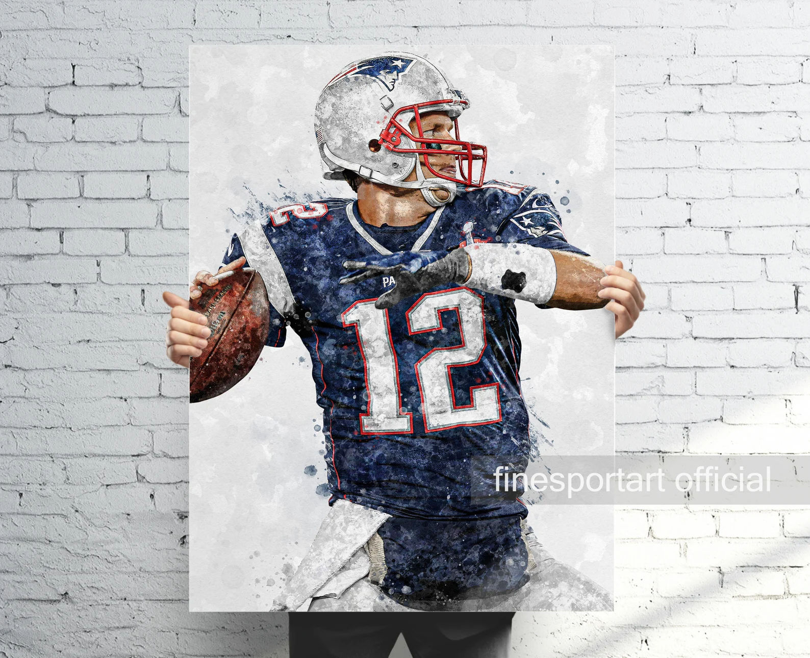 Tom Brady Patriots Poster, Canvas — view 1