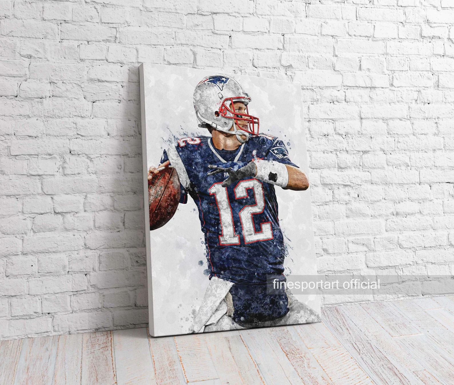 Tom Brady Patriots Poster, Canvas thumbnail 2