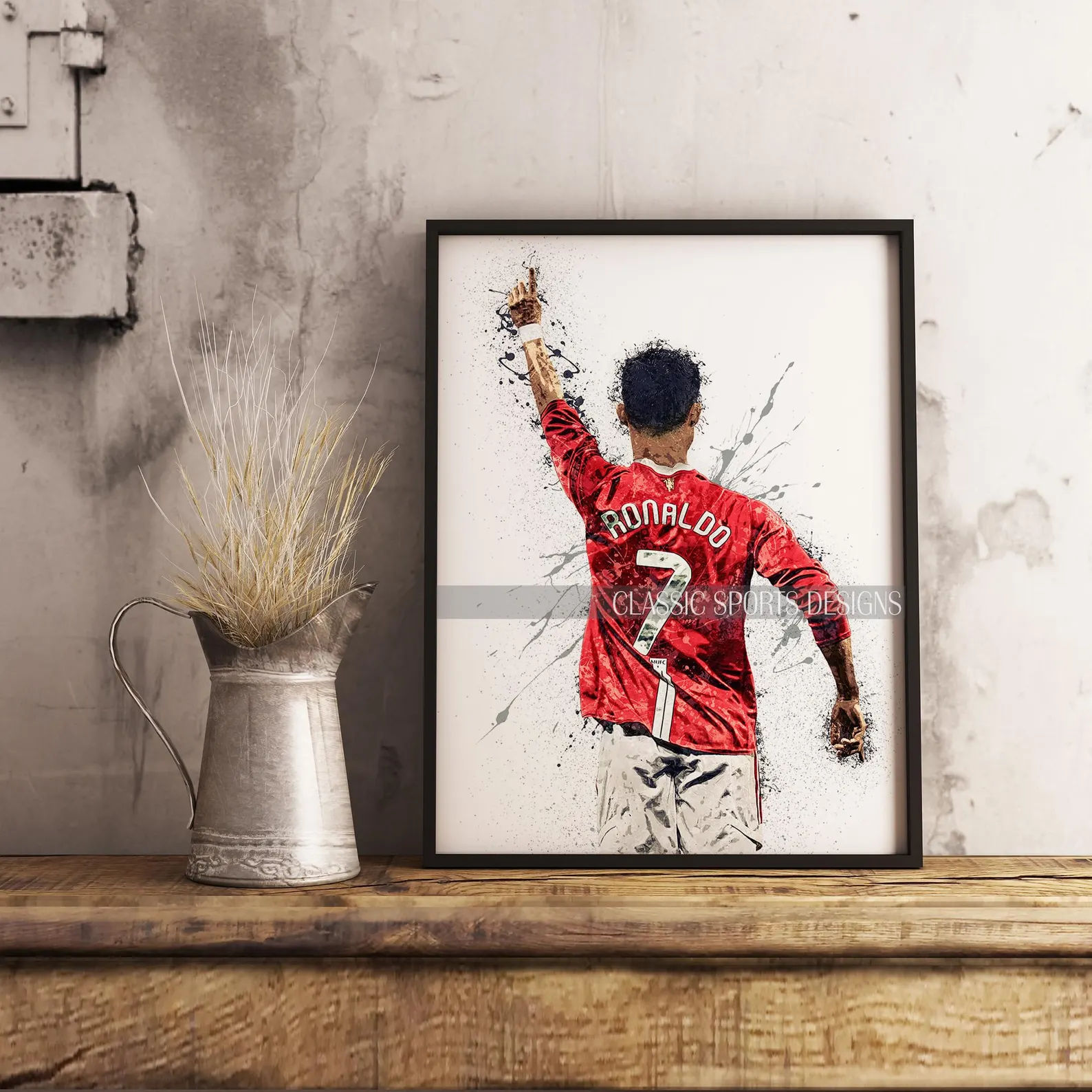 Cristiano Ronaldo Poster, Manchester United, Canvas Wrap thumbnail 2
