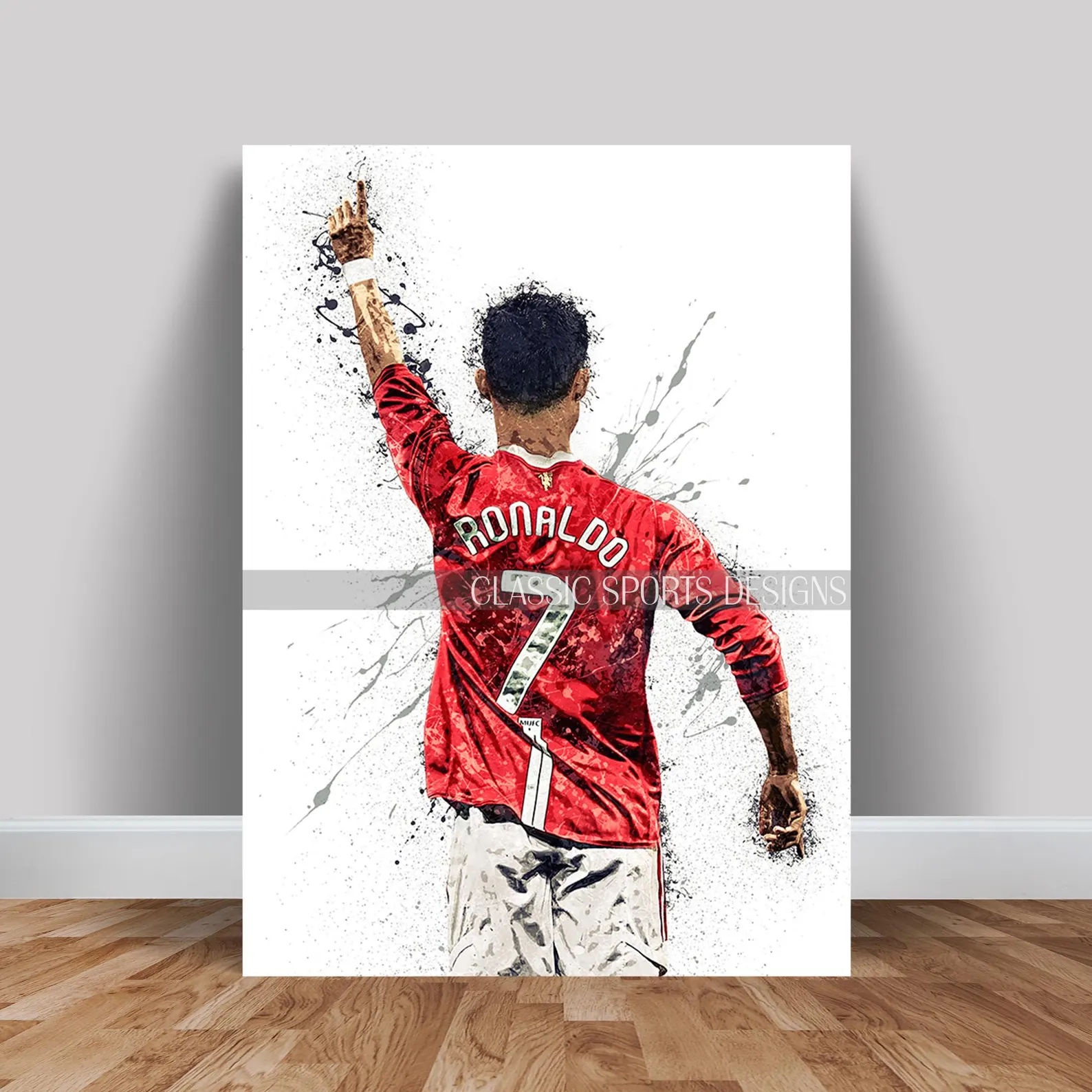 Cristiano Ronaldo Poster, Manchester United, Canvas Wrap thumbnail 3