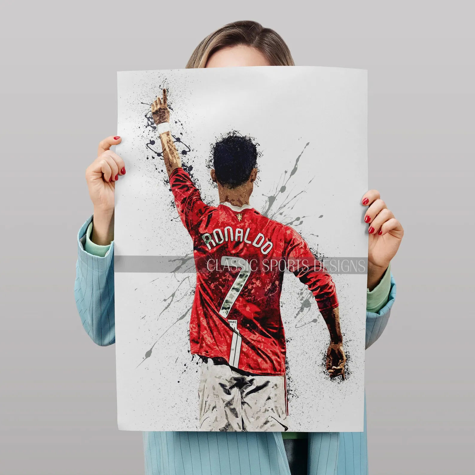 Cristiano Ronaldo Poster, Manchester United, Canvas Wrap thumbnail 4