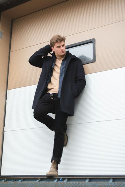 Thick Simple Man Coat