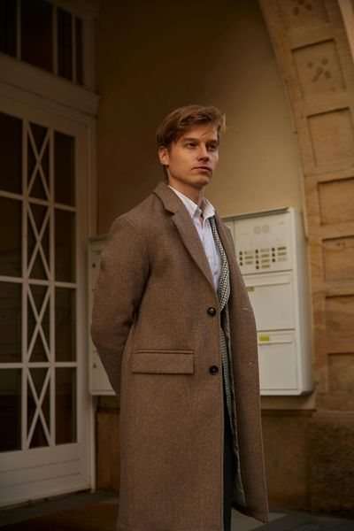 Fancy Simple Man Coat